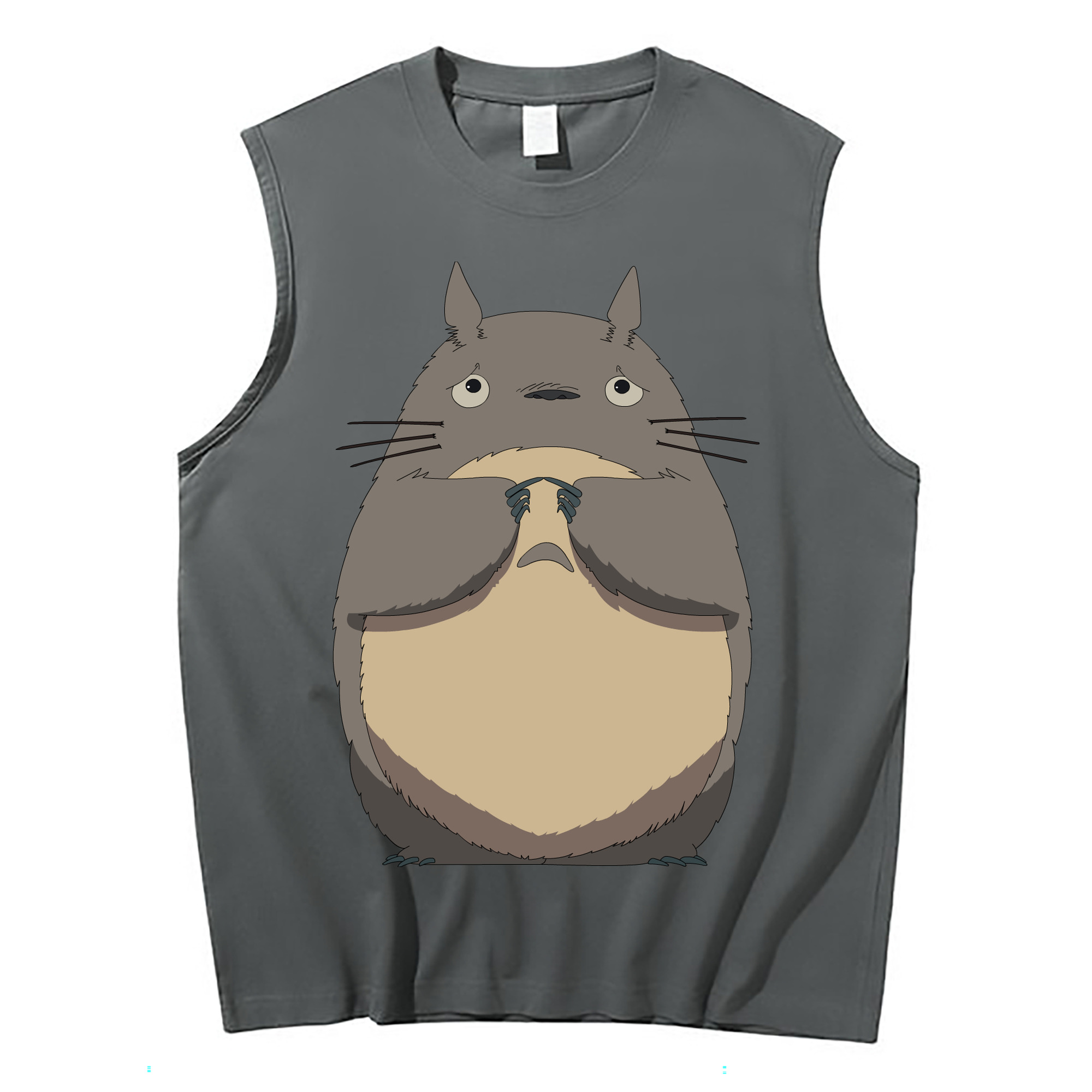 （画像用） となりのトトロ 草壁メイ 草壁サツキ My Neighbor Totoro Satsuki Kusakabe Mei Kusakabe コットン100％タンクトップ（フロントプリント）